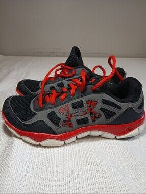 Under Armour Kids' Black & Red Athletic Sneakers